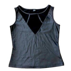 💥 Cute “pleather” Tank top from Shein Size M